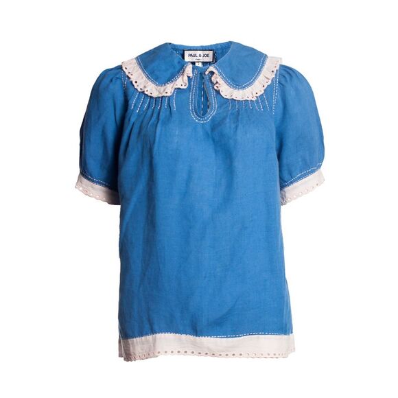 Paul & Joe linen shirt with ruffles